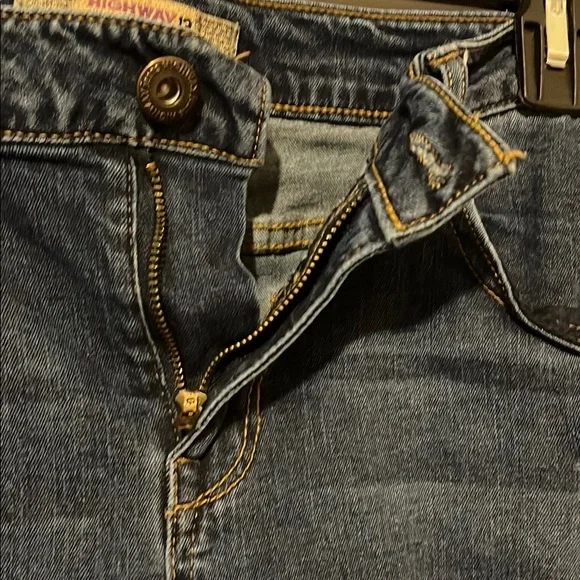 Highway Jeans Blue Ankle Cropped Distressed Denim - Picture 8 of 14